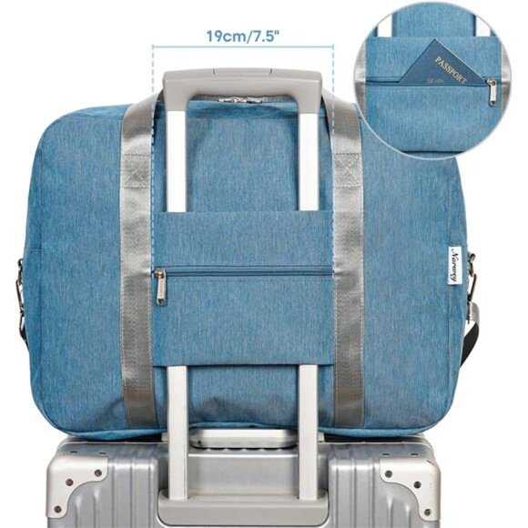 For Spirit Airlines Personal ItemBag 18x14x8 Foldable Travel DuffelBag Underseat - Picture 6 of 7